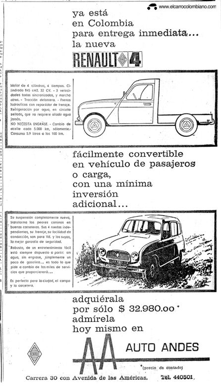 Renault 4 Break 1966 en Colombia